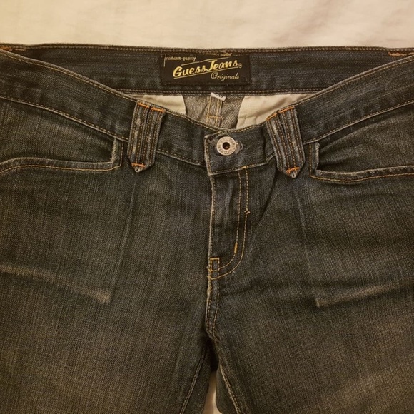 Made in USA | Guess Premium Dark Blue Jeans w/ Back Pocket Flaps - 26 - Picture 7 of 15